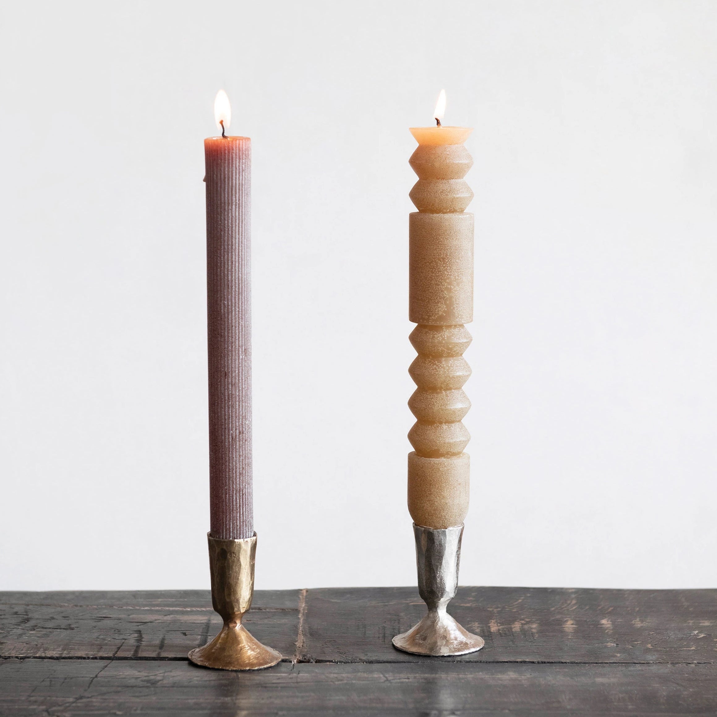 Metal Taper Holder, 2 Finishes