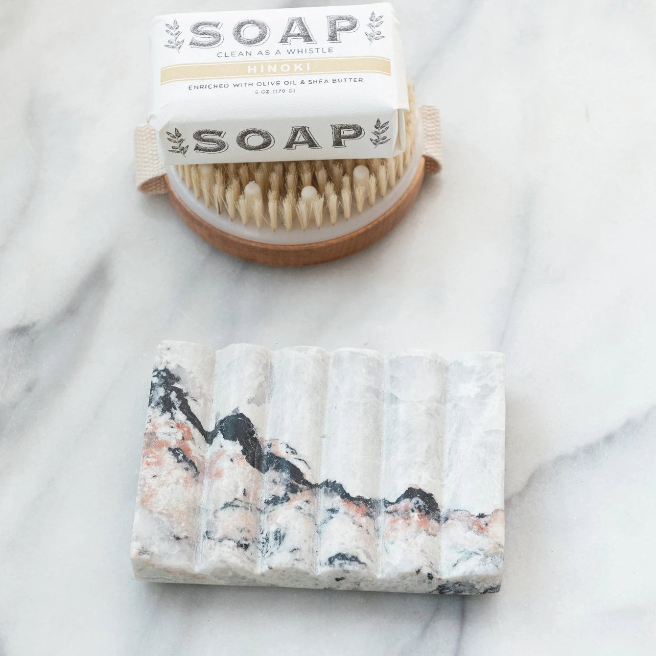 Carved Marble Soap Dish