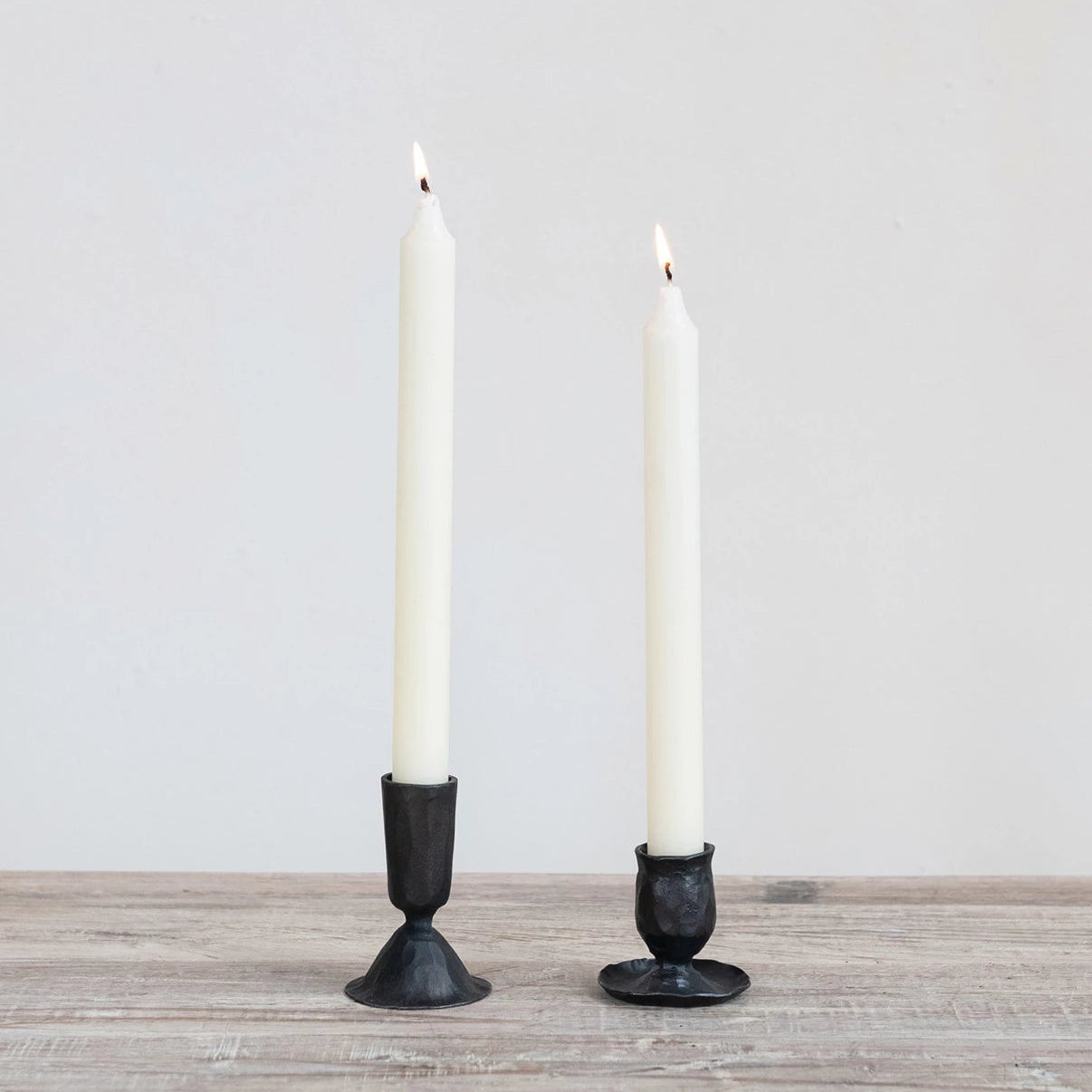 Hand-Forged Cast Iron Taper Holder