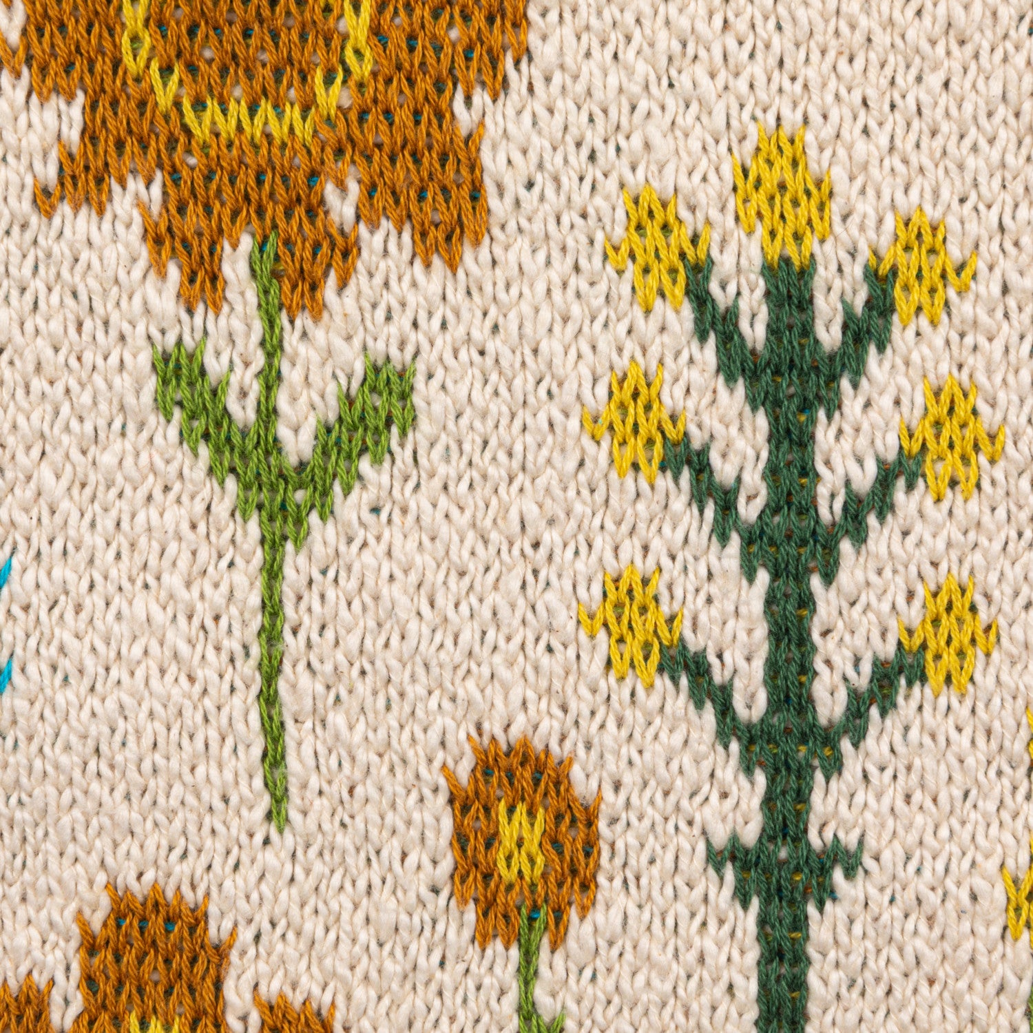 Florals Knit Baby Balnket