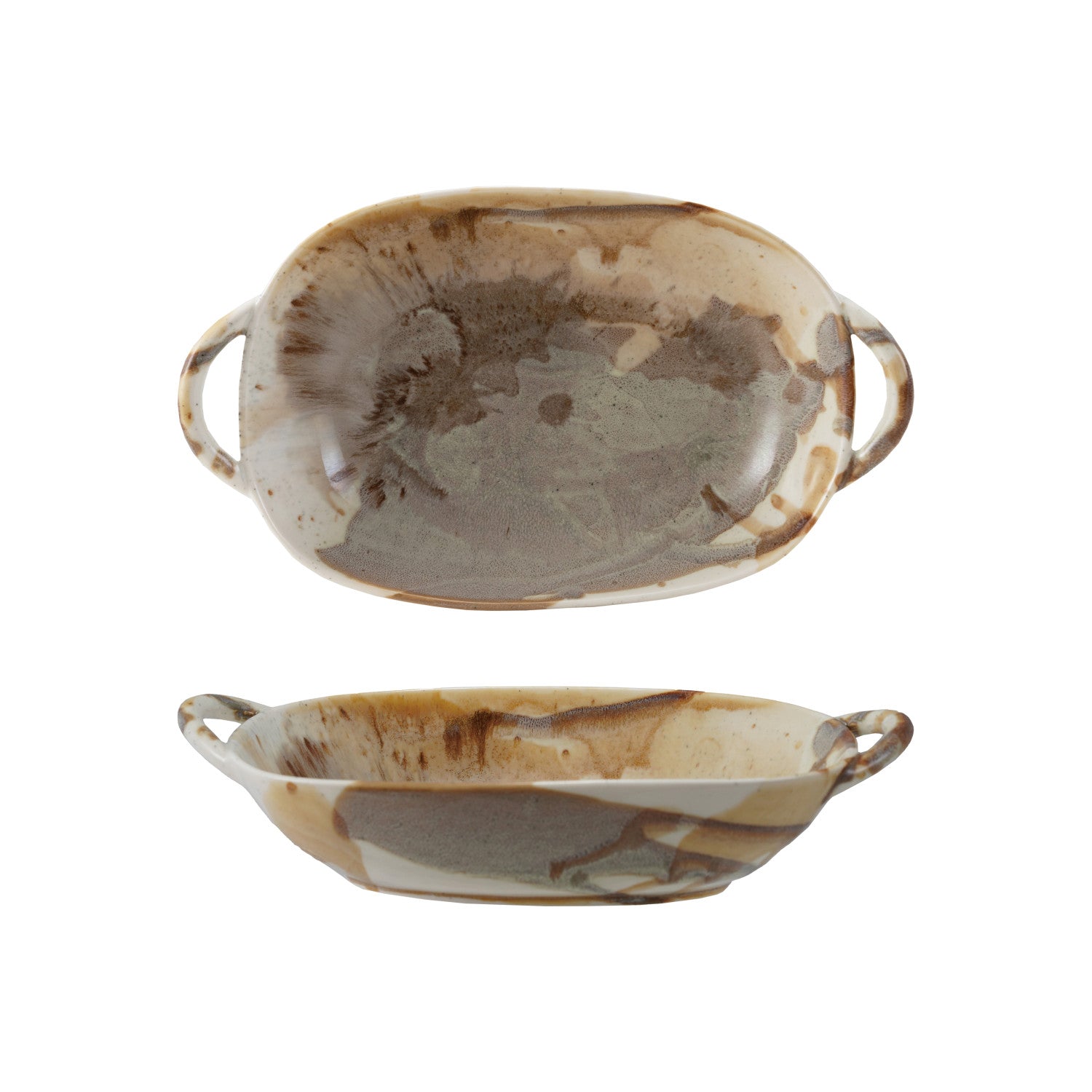 Stoneware Baker/Server with Handles