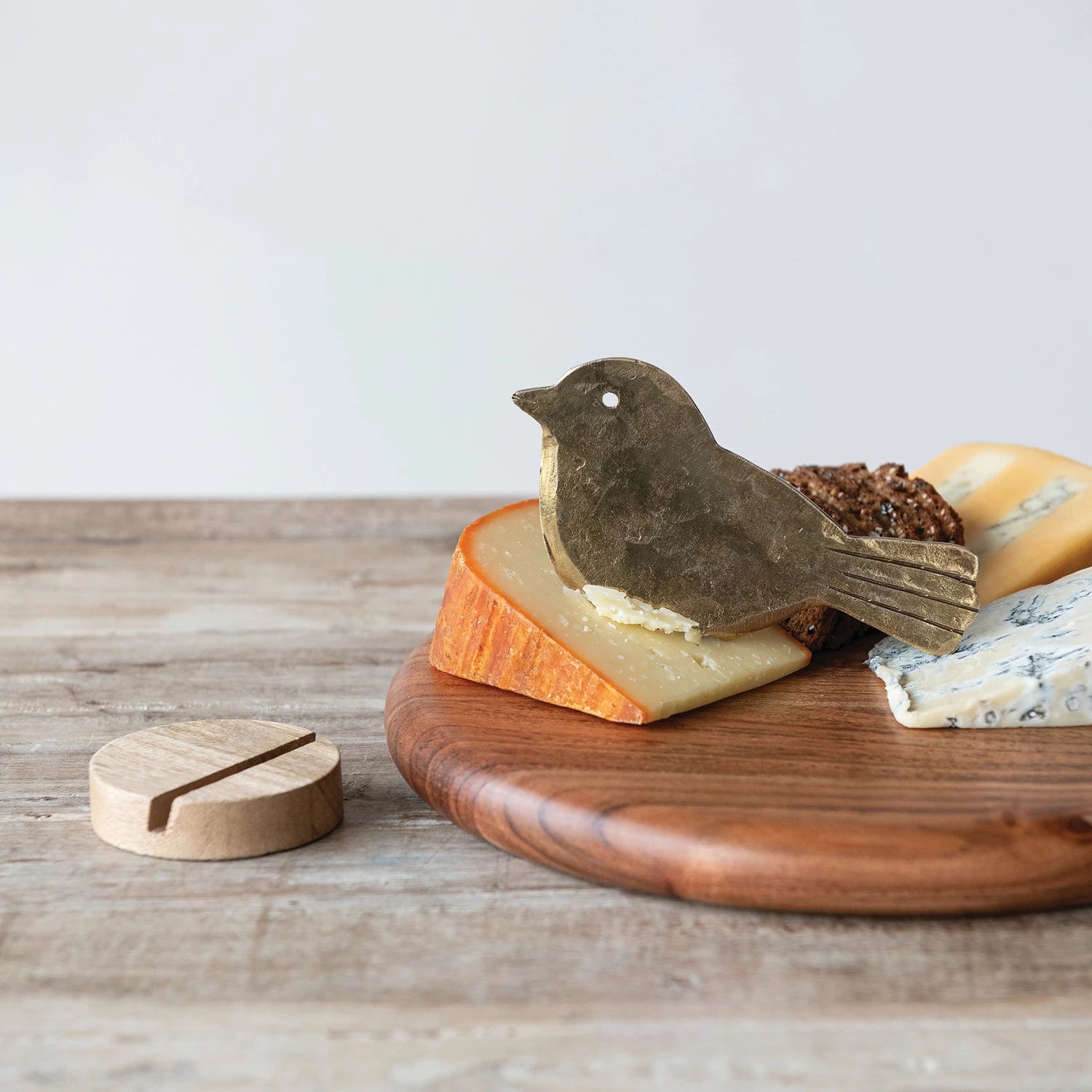 Metal Bird Shaped Cheese Knife with Stand