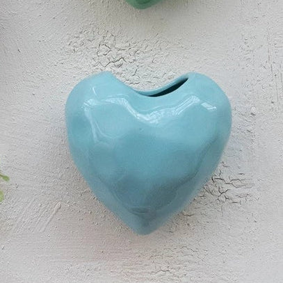 Stoneware Heart Organic Shaped Mini Vase with Magnet