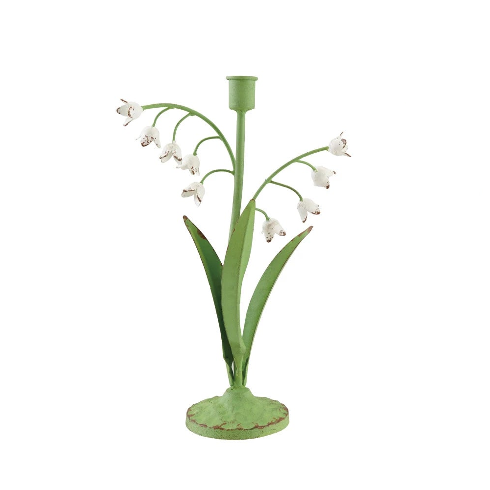Toleware Lily of the Valley Taper Holder