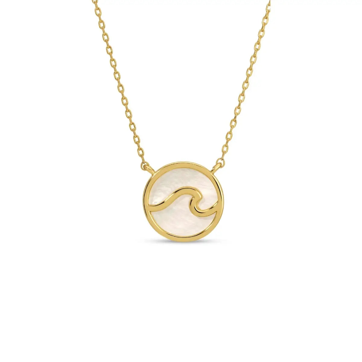 Tiny Wave Pendant Necklace