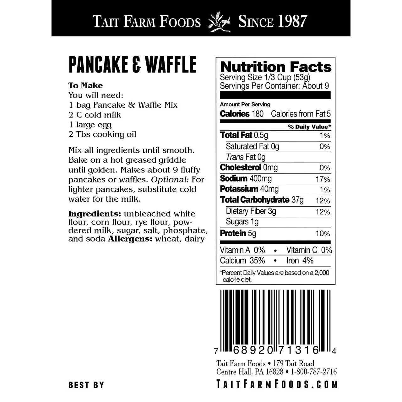 Pancake & Waffle Mix
