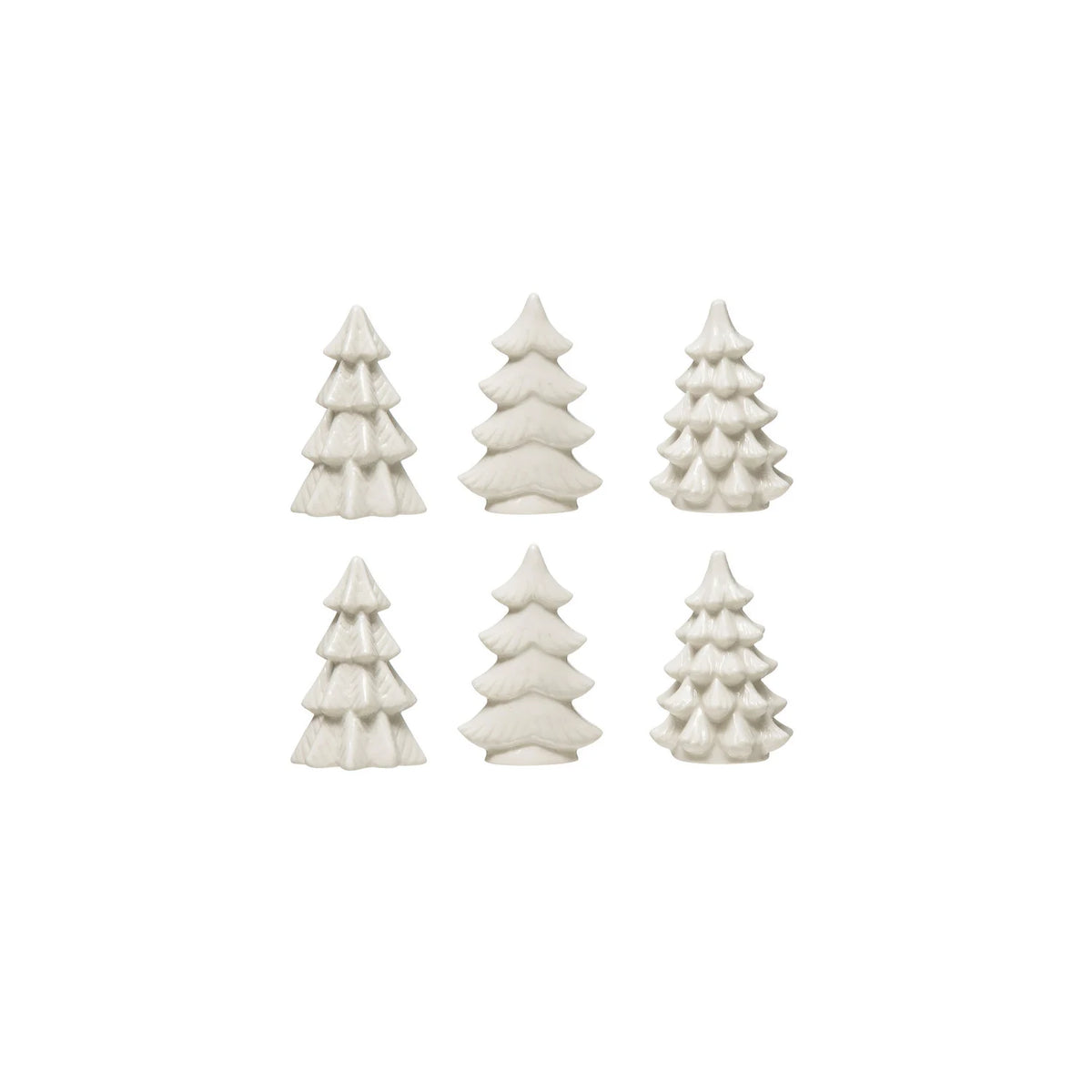 White Mini Stoneware Tree