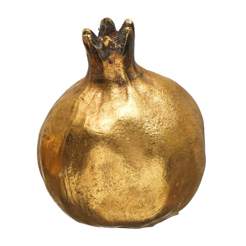 Antique Gold Finish Pomegranate