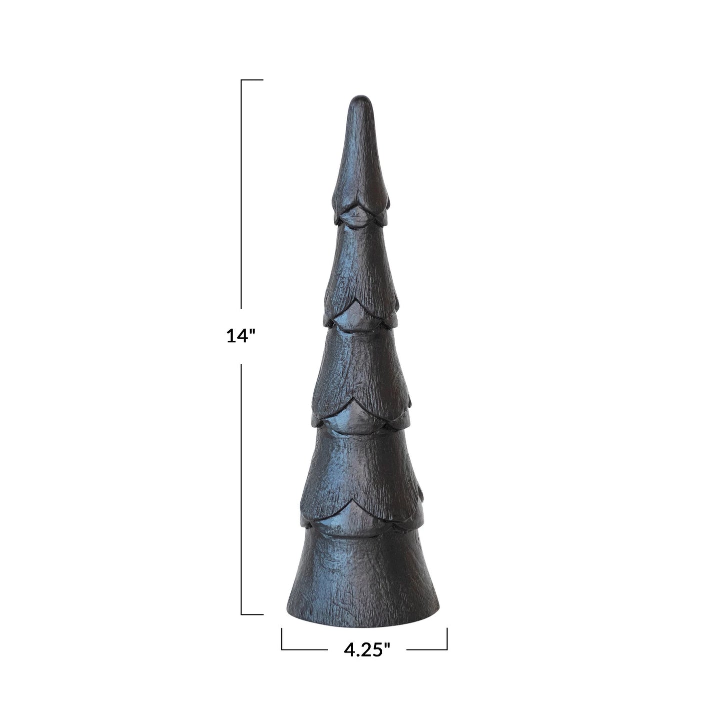 Mango Wood Christmas Tree, Black