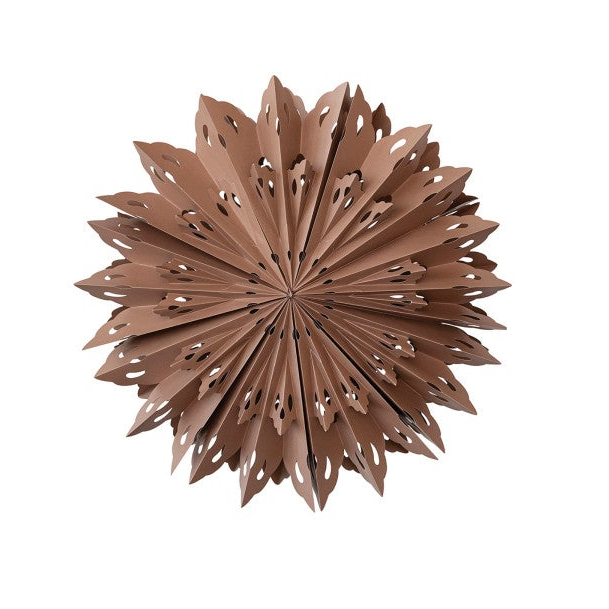 Recycled Paper Folding Snowflake Ornament w/ LED Light String