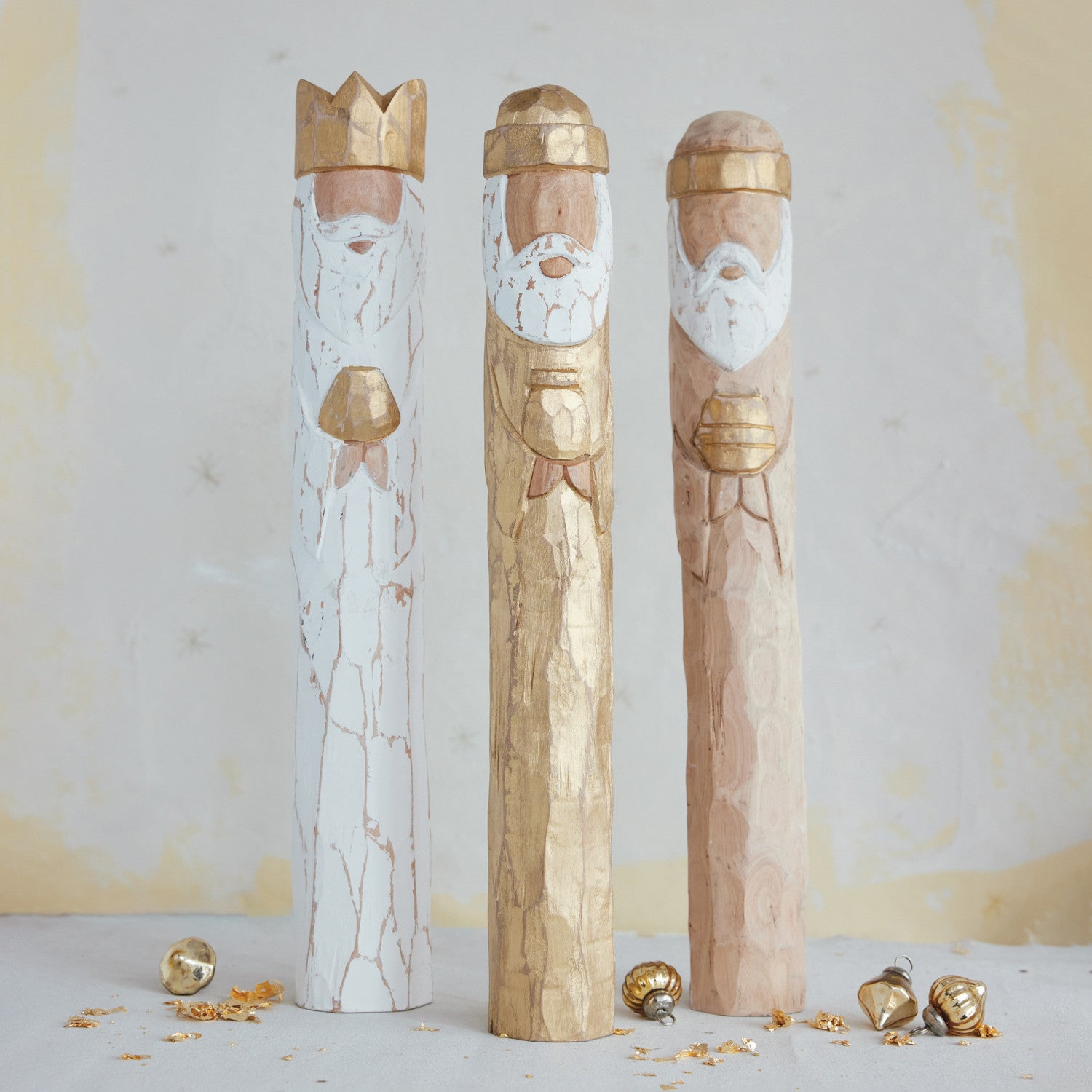 Hand-Carved & Painted Mango Wood Wiseman