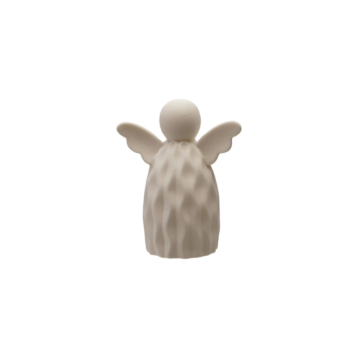 Stoneware Bisque Angel with LED Light