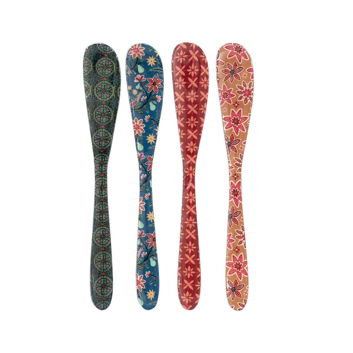 Enameled Stainless Steel Canape Knife with Patterns