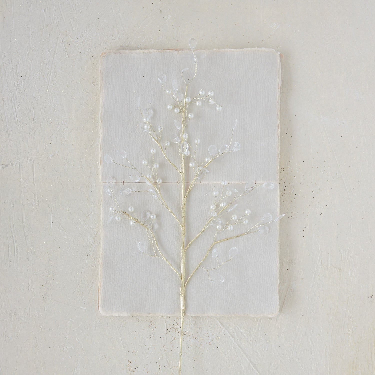 Faux Pearl & Acrylic Jewel Stem