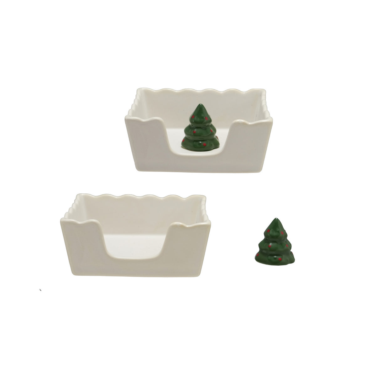 Cocktail Napkin Holder with Tree Weight