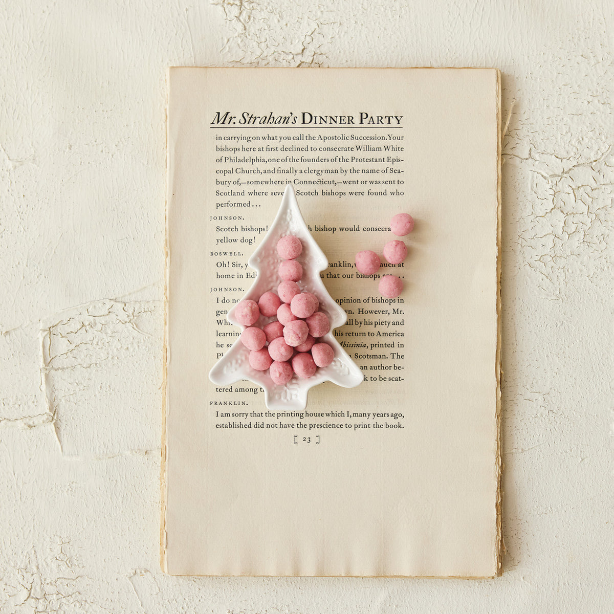 White Ceramic Tree Shaped Dish