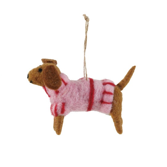 Dachshund in Sweater Ornament
