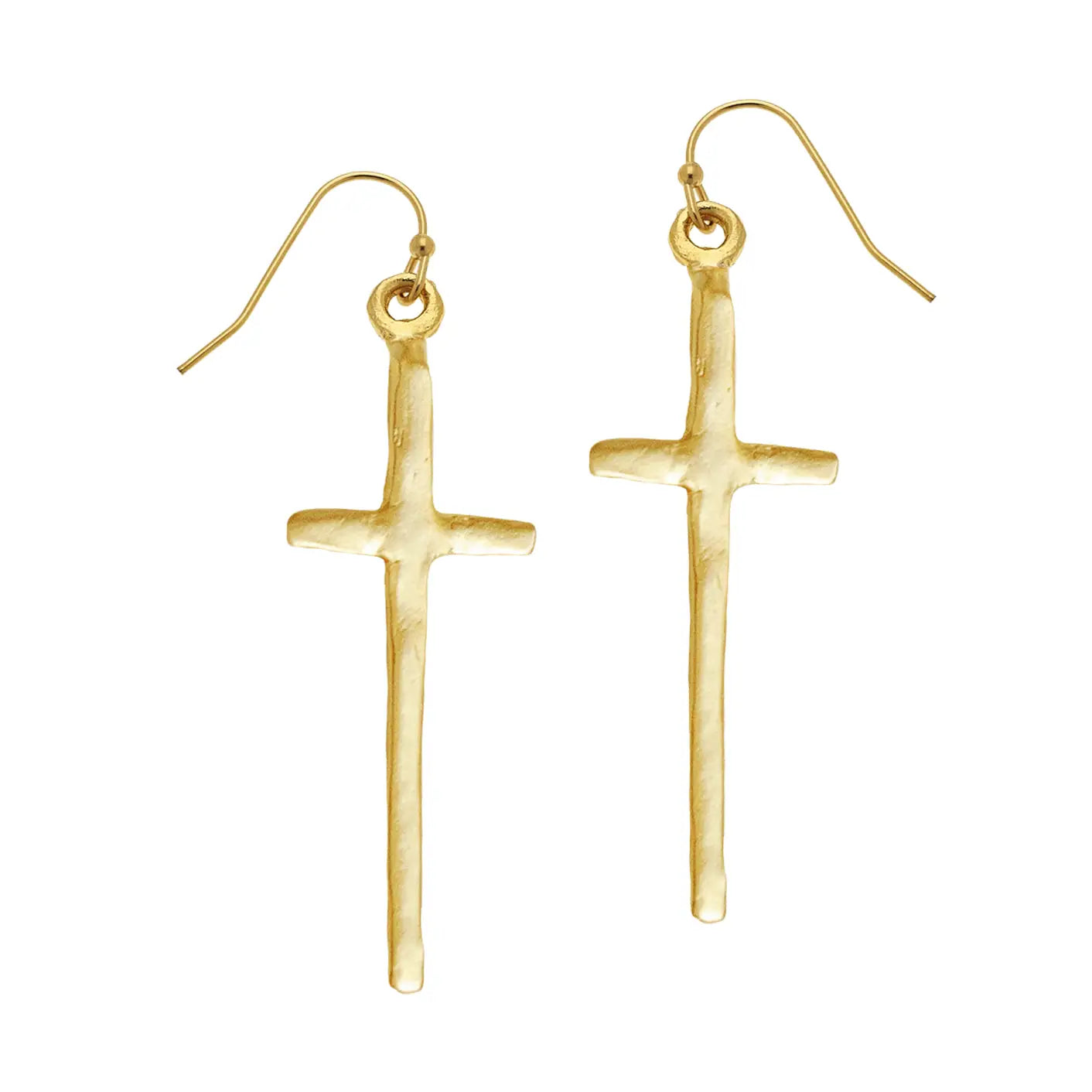 Tall Cross Earrings
