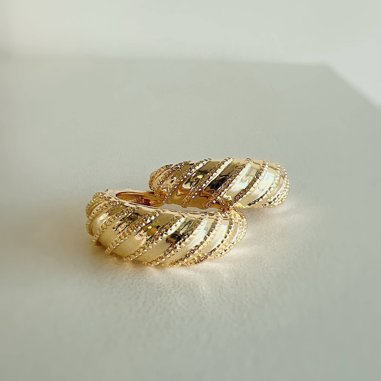 Ryan Croissant Hoops Earrings