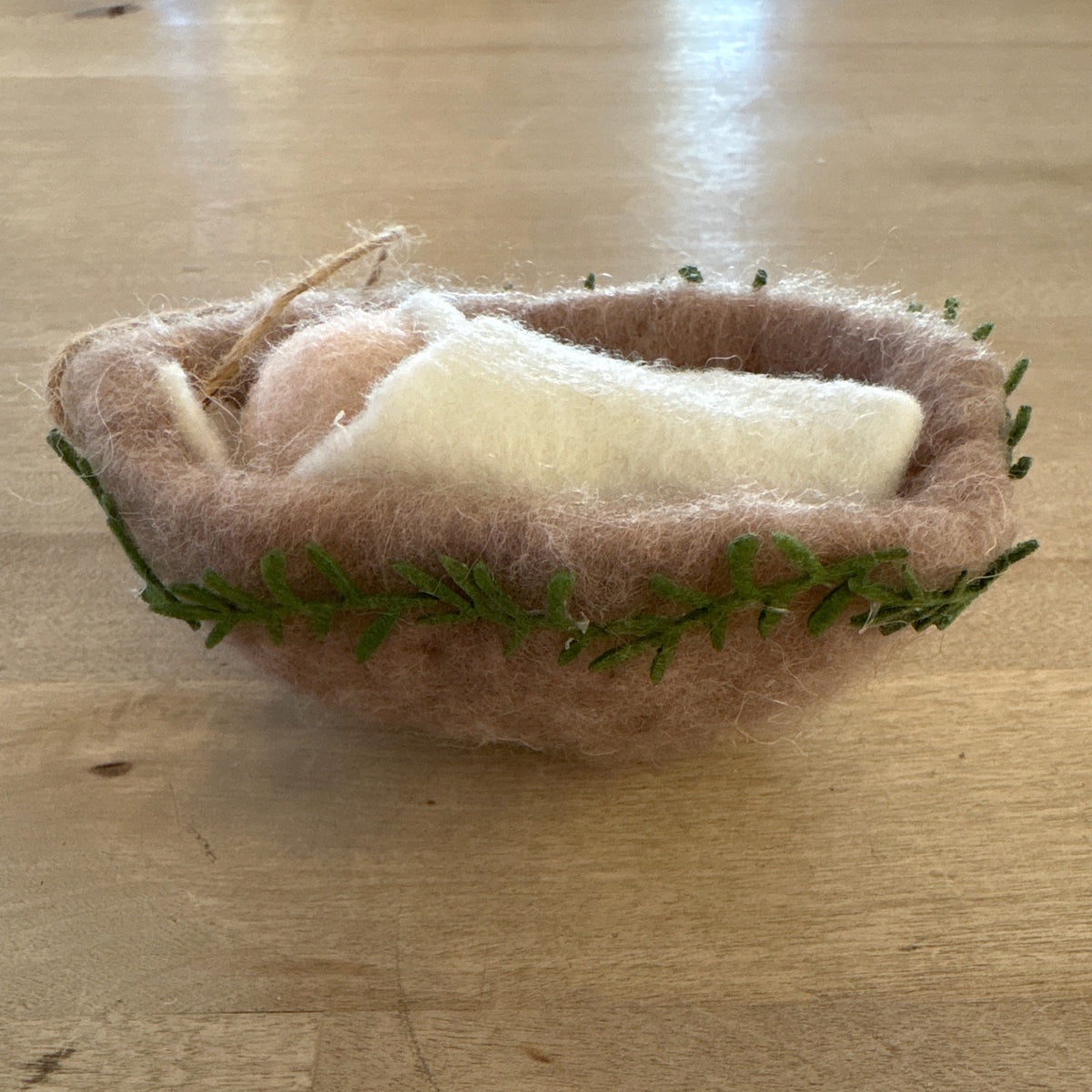 Wool Felt Baby Jesus Ornament