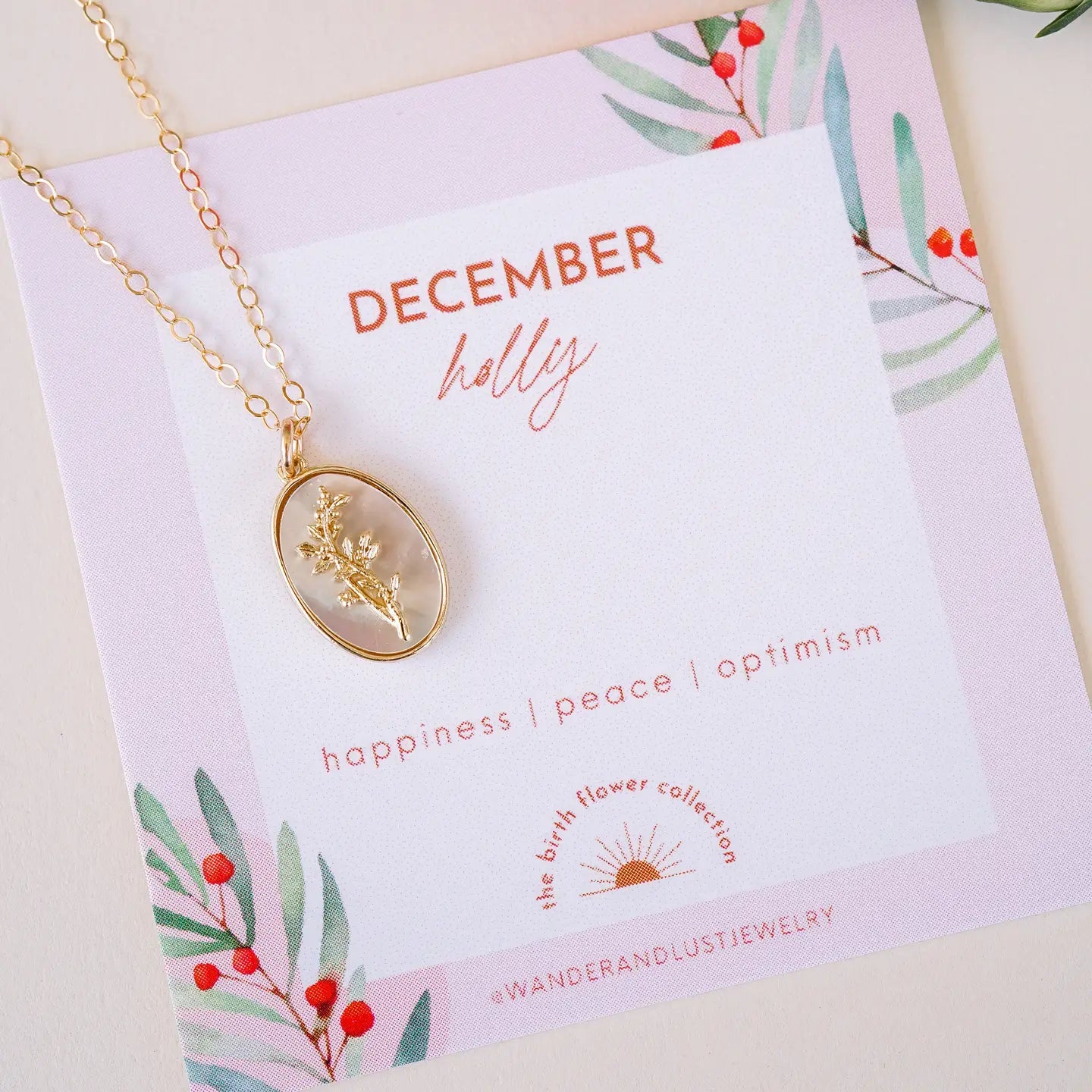 Birth Flower necklace