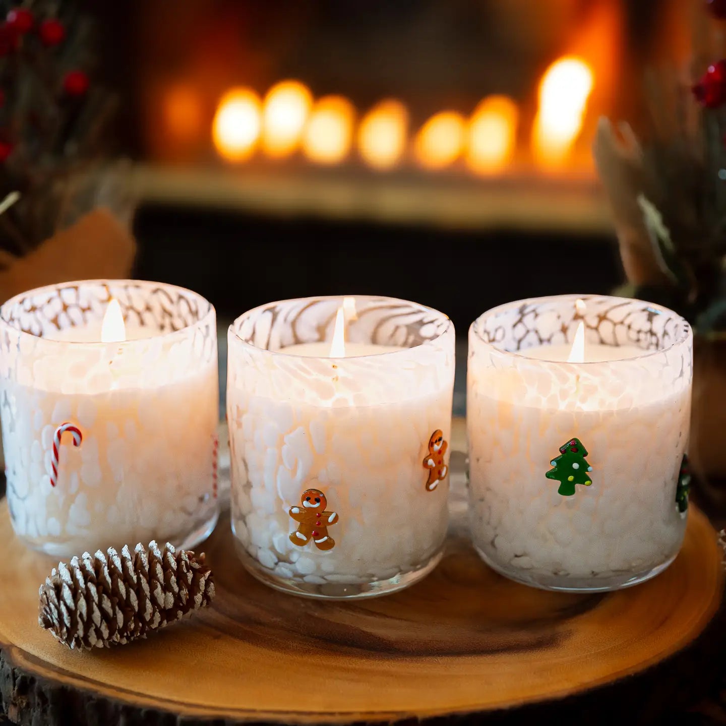 Holiday Confetti Icon Candle
