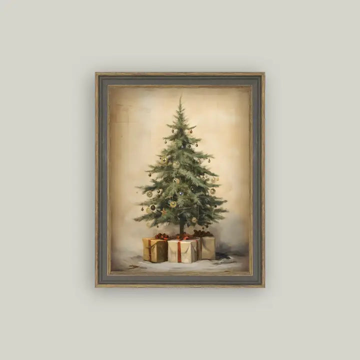 Holiday Print Framed Art