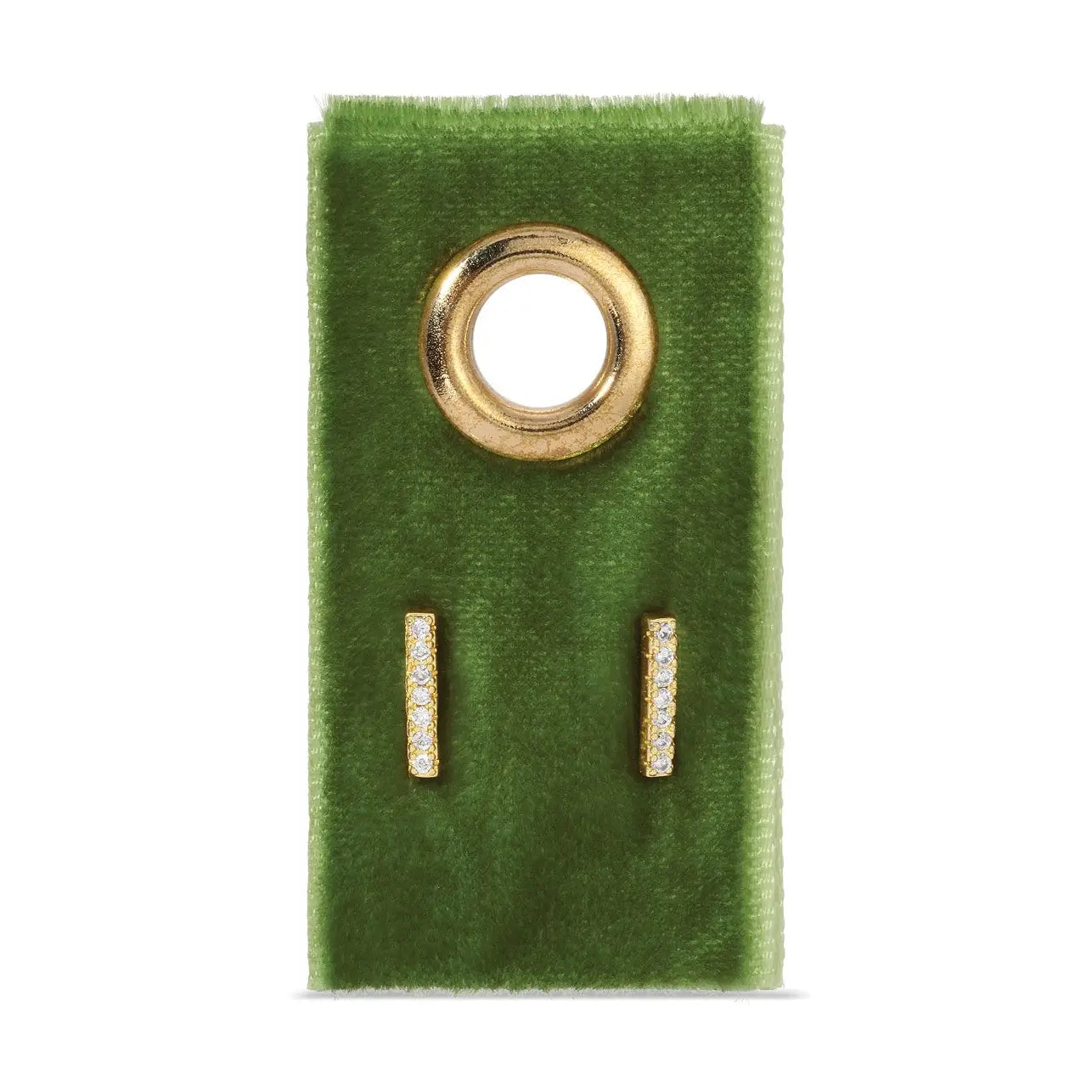 Single Stud on Velvet Tag