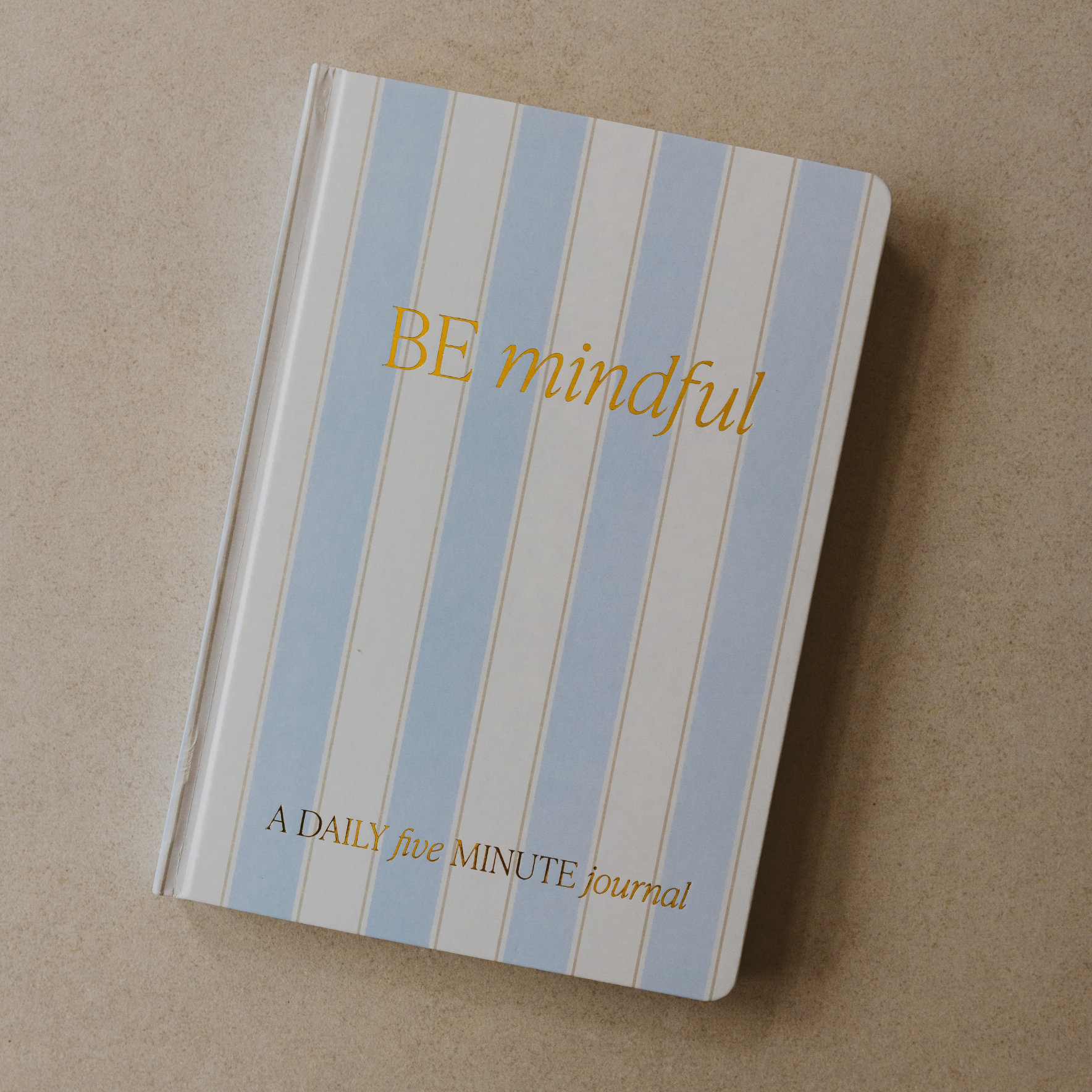 Be Mindful Prompted Journal - Blue Stripe