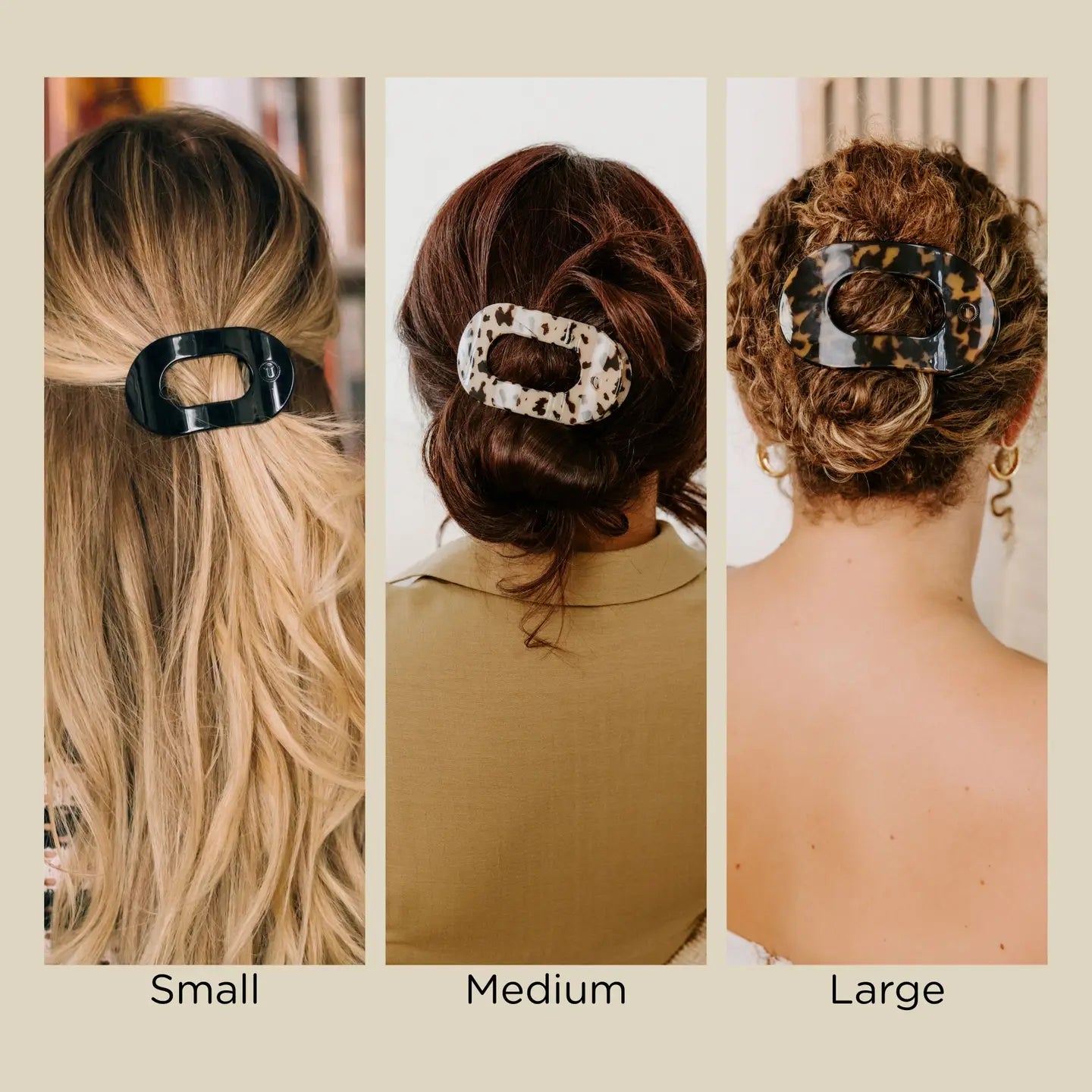 TELETIES Round Flat Hair Clip
