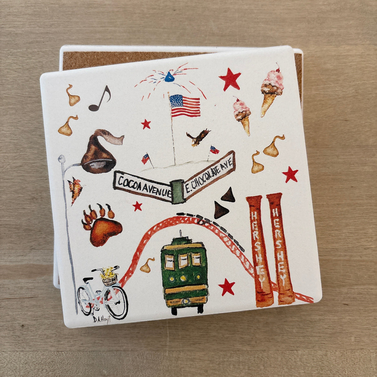 Hershey Coaster by Debra Hoyt