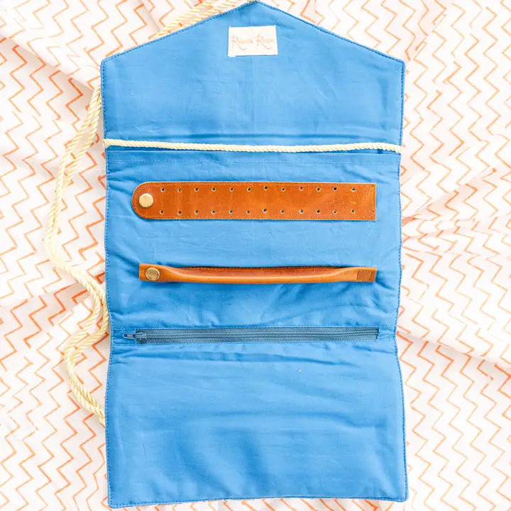 Embroidered Velvet Jewelry Organizer