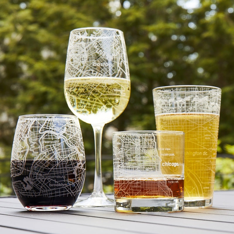 Hershey Etched Glassware