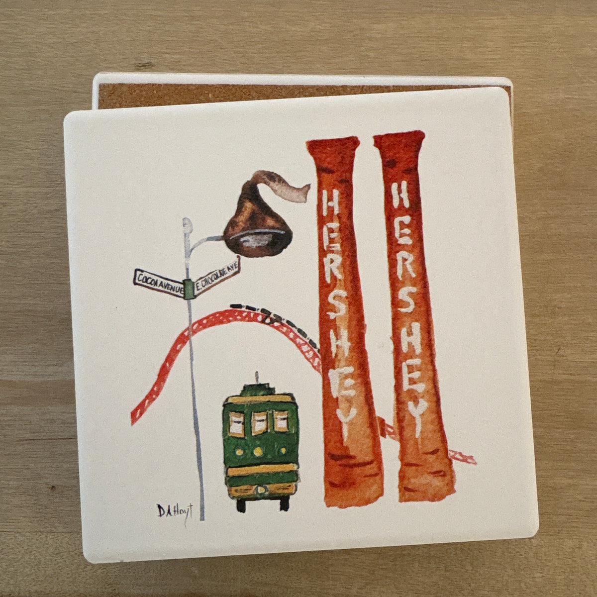 Hershey Coaster by Debra Hoyt