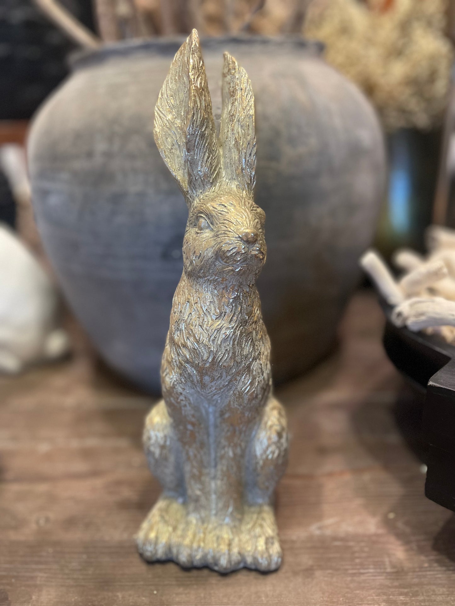 12.25" Gold Leaf Rabbit