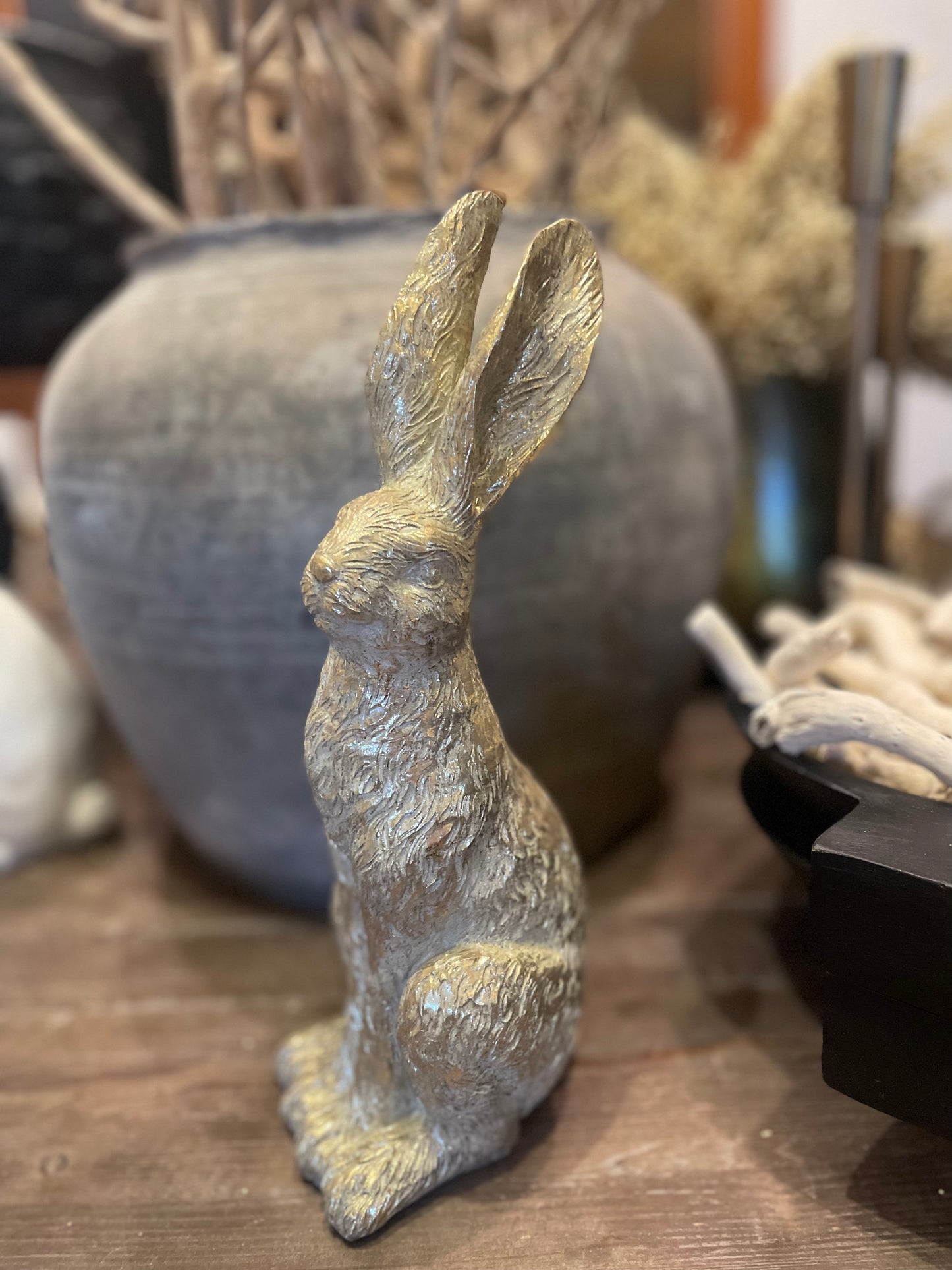 12.25" Gold Leaf Rabbit