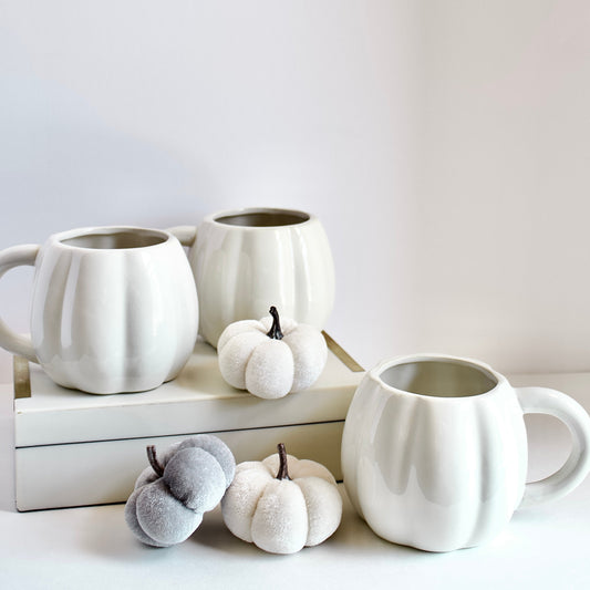 Cream Pumpkin Coffee Mug