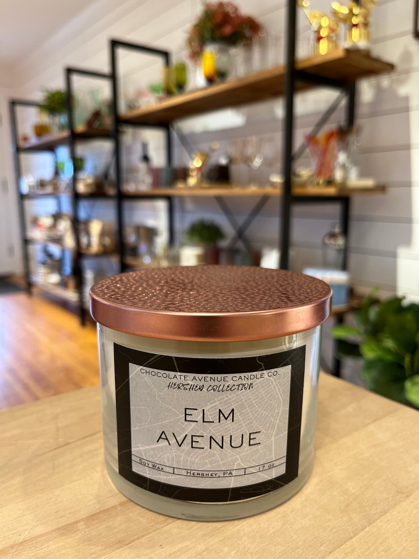 Chocolate Ave Candle - copper lid