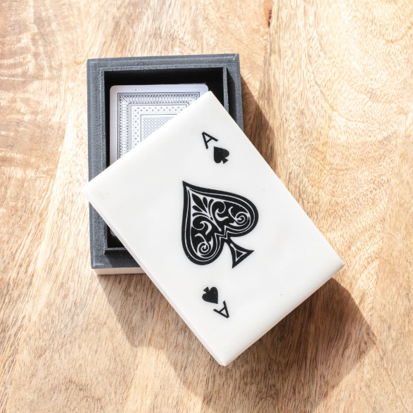 Resin Card Box with Cards