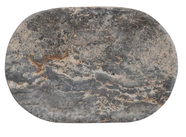 Oval Travertine Soap Dish