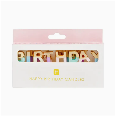 Candles boxed - Happy Birthday