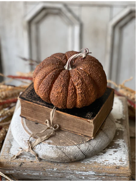 Hallows Pumpkin - 6.5", brown