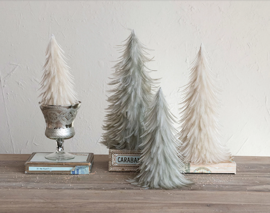 Feather Trees, Cream Color