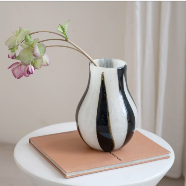 Striped Glass Vase