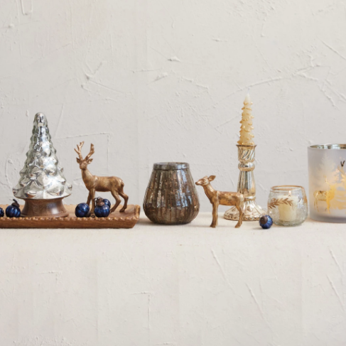 Resin Deer with Gold Finish