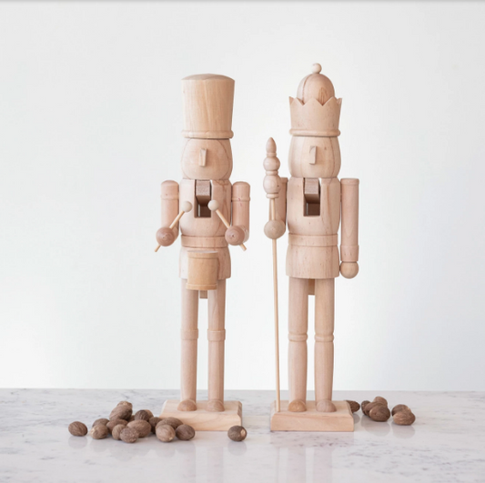 Wood Nutcracker, Natural, 2 Styles