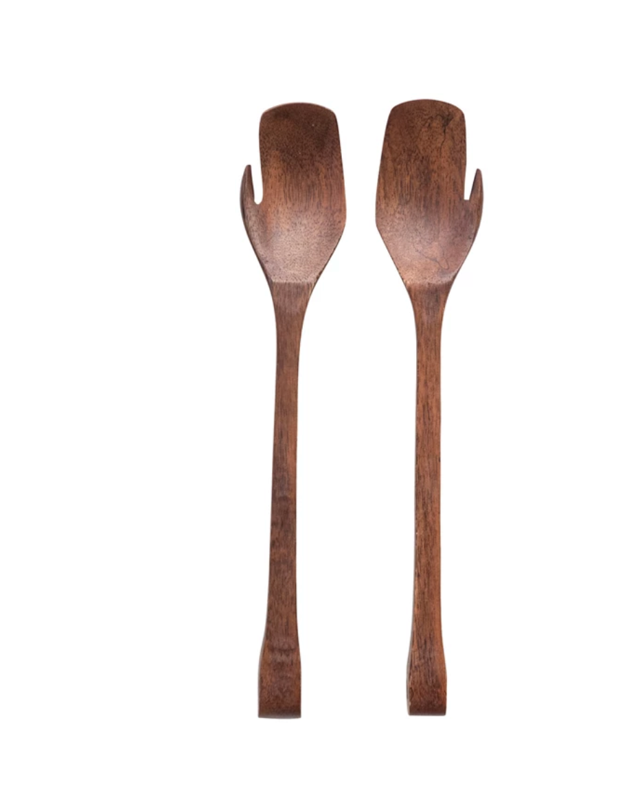 Kitchen Accessories - S/2 mango wood salad serv