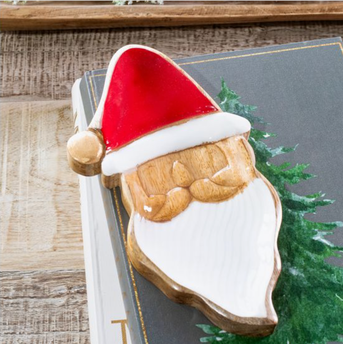 Wood Santa Dish