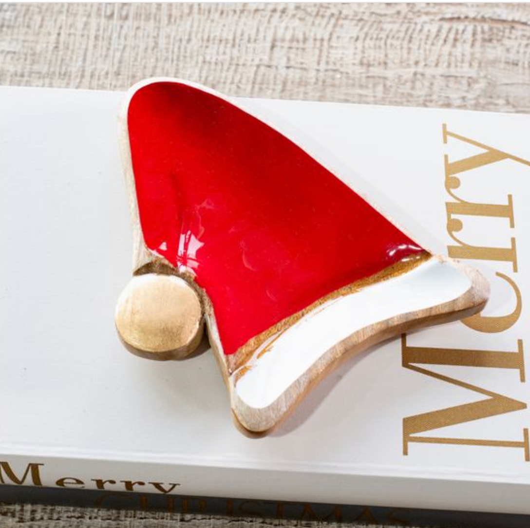 Wood Santa Cap Dish