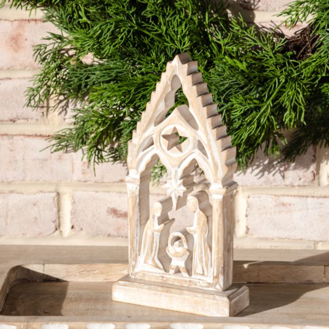 Wooden Arch Nativity